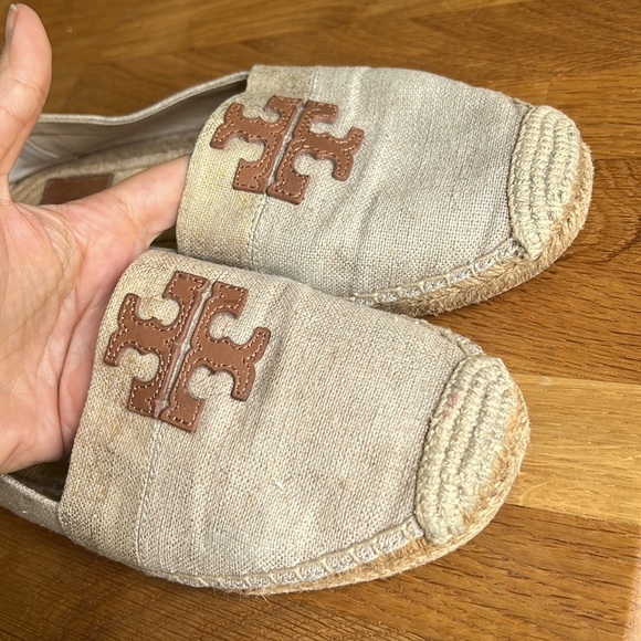 Tory Burch Weston Tan Gold Espadrilles - Picture 13 of 13